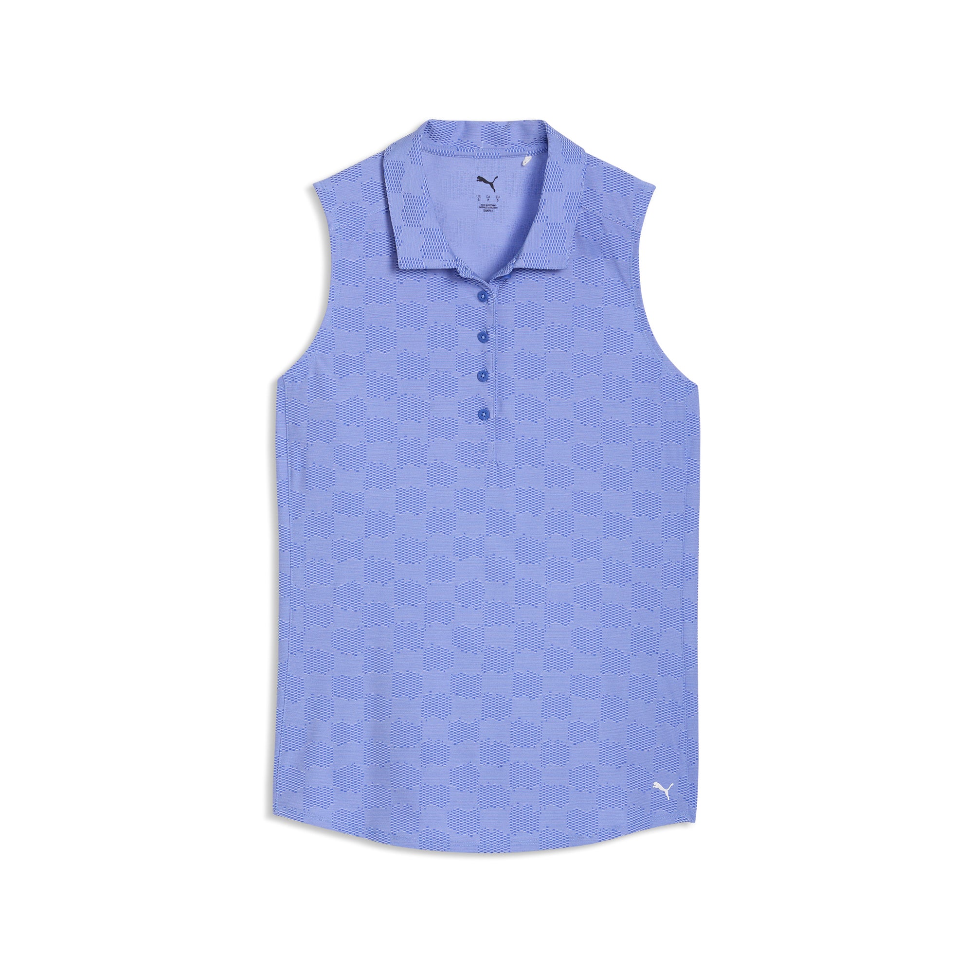 Women's Check Jacquard Sleeveless Golf Polo – PUMA Golf