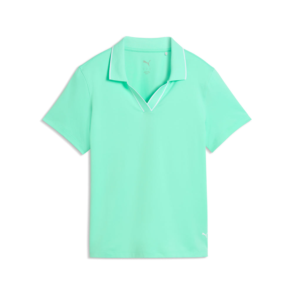 PUMA Golf Women's CLOUDSPUN Essential Golf Polo Mint jelly / l