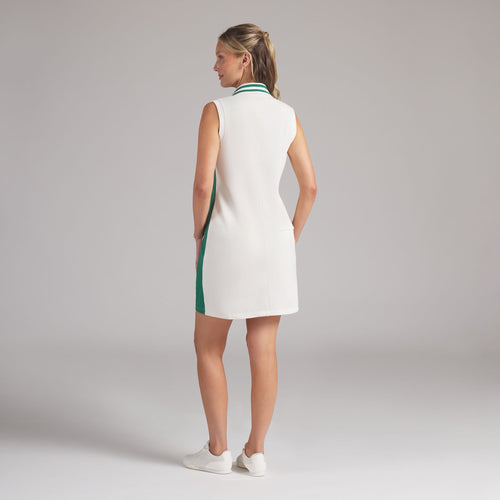 PUMA Women's 30904 Sleeveless Pique Golf Dress, XS, Warm White