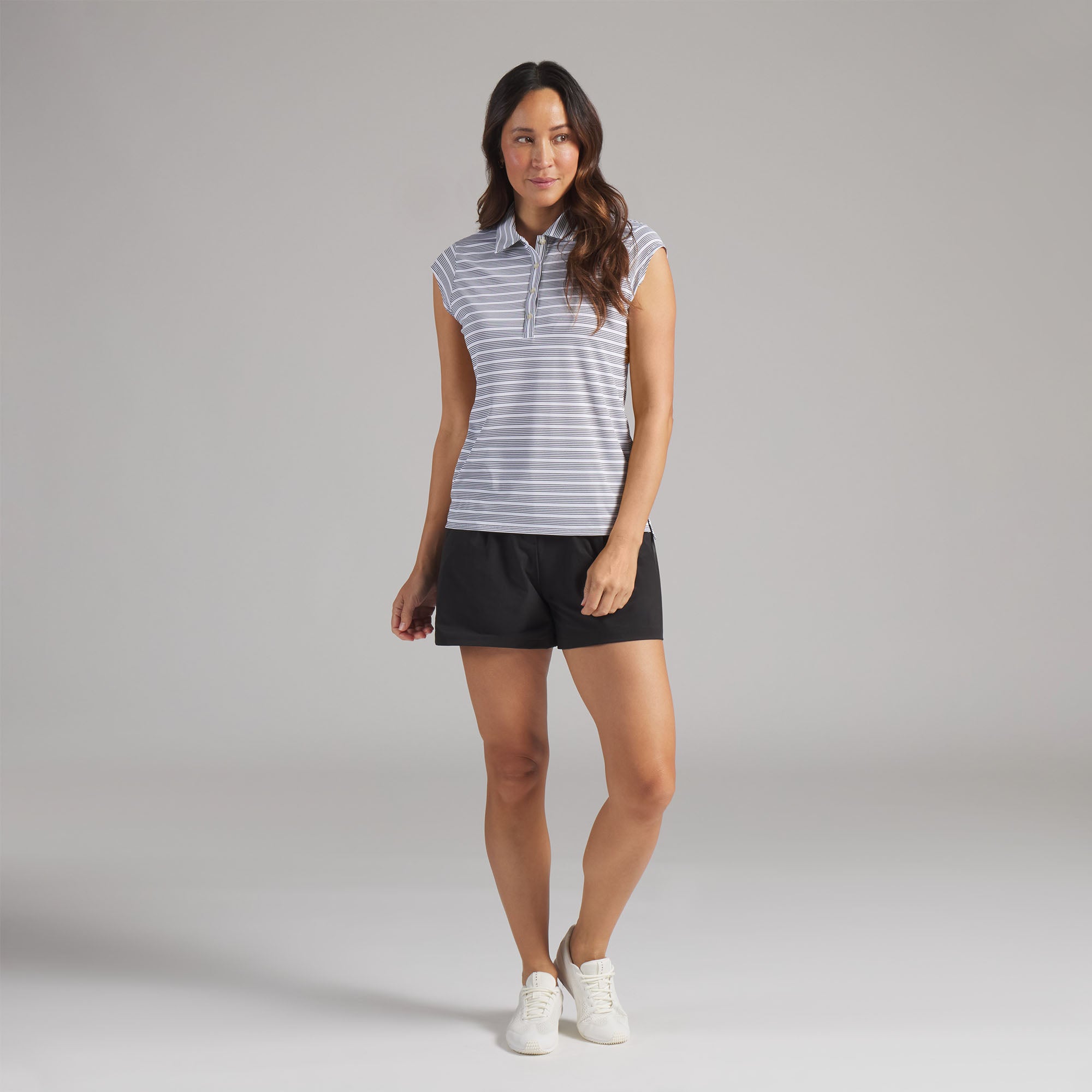 Women's Pique YD Stripe Cap Sleeve Golf Polo – PUMA Golf