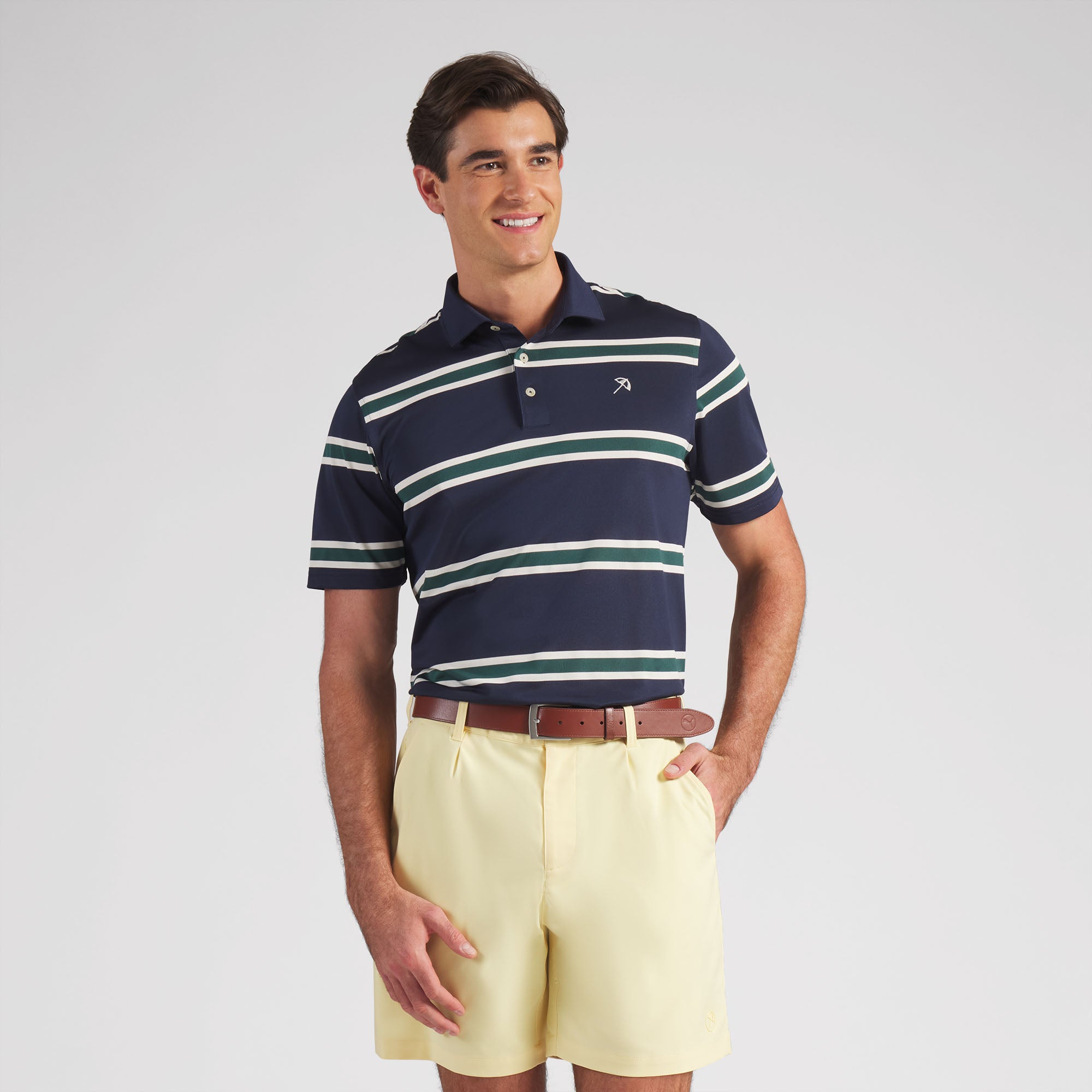 AP Pique Stripe Golf Polo – PUMA Golf