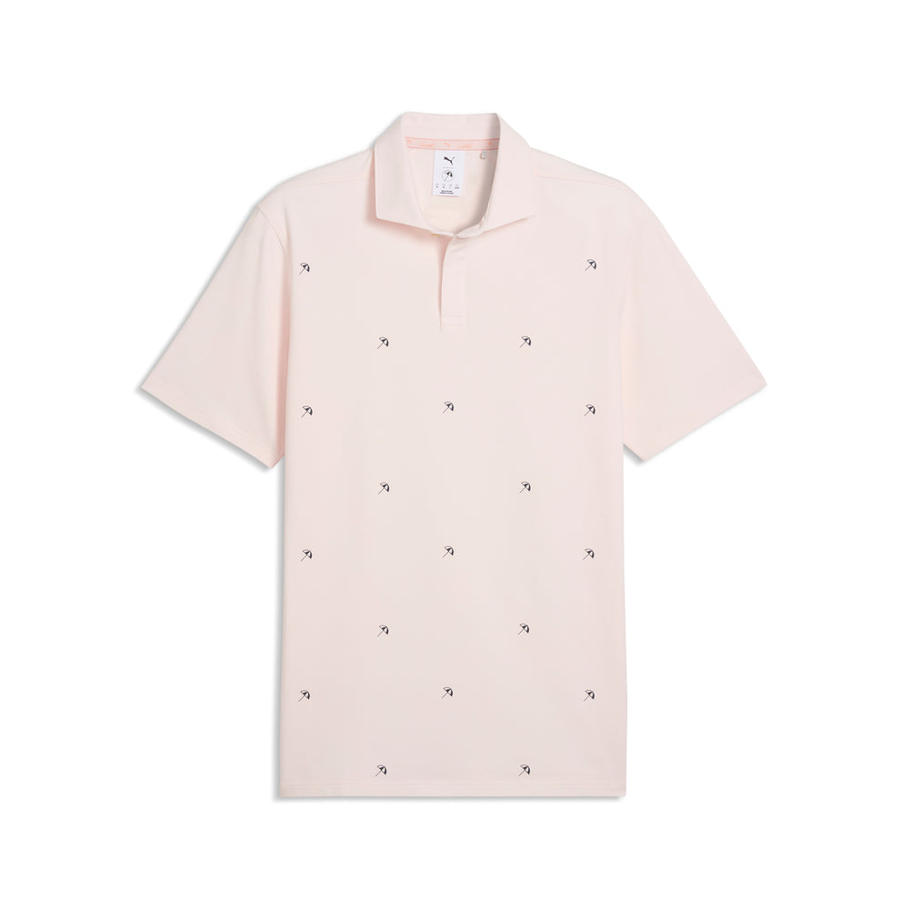 PUMA Golf AP Modalon Umbrella Golf Polo Jasmine flower / xl