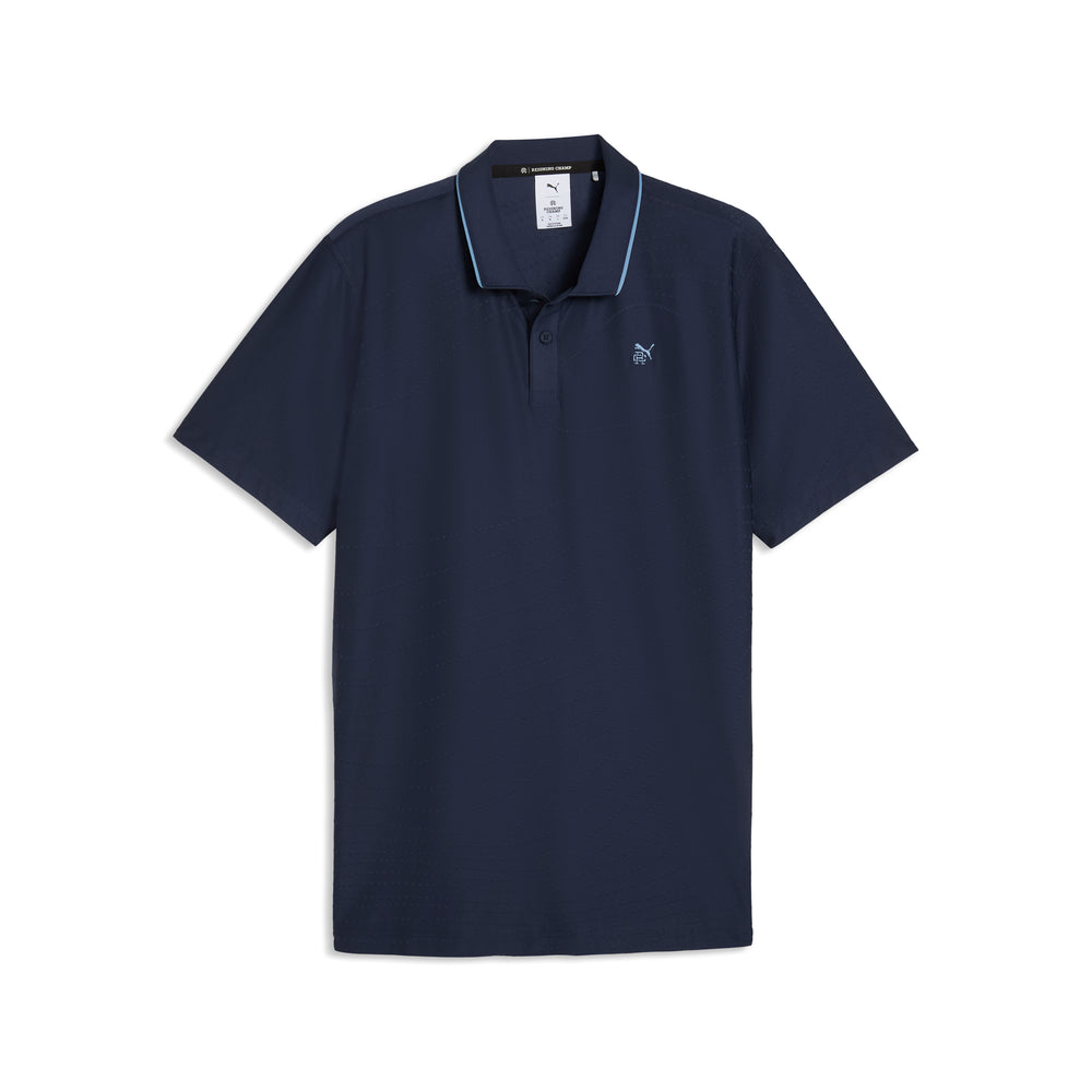 PUMA Golf Reigning Champ Jacquard Golf Polo Deep navy / s
