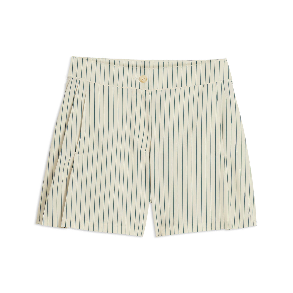 PUMA Golf Women's AP Pinstripe Golf Shorts Alpine snow / xl