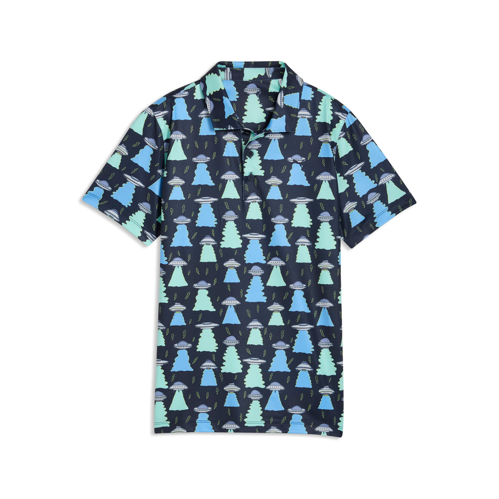 PUMA Golf Boy's MATTR UFO Golf Polo Deep navy / xl