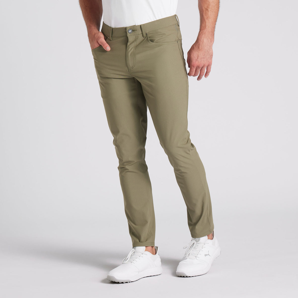 z3 Black 5 Pocket Tailored Fit Pants With '4 Way' Stretch